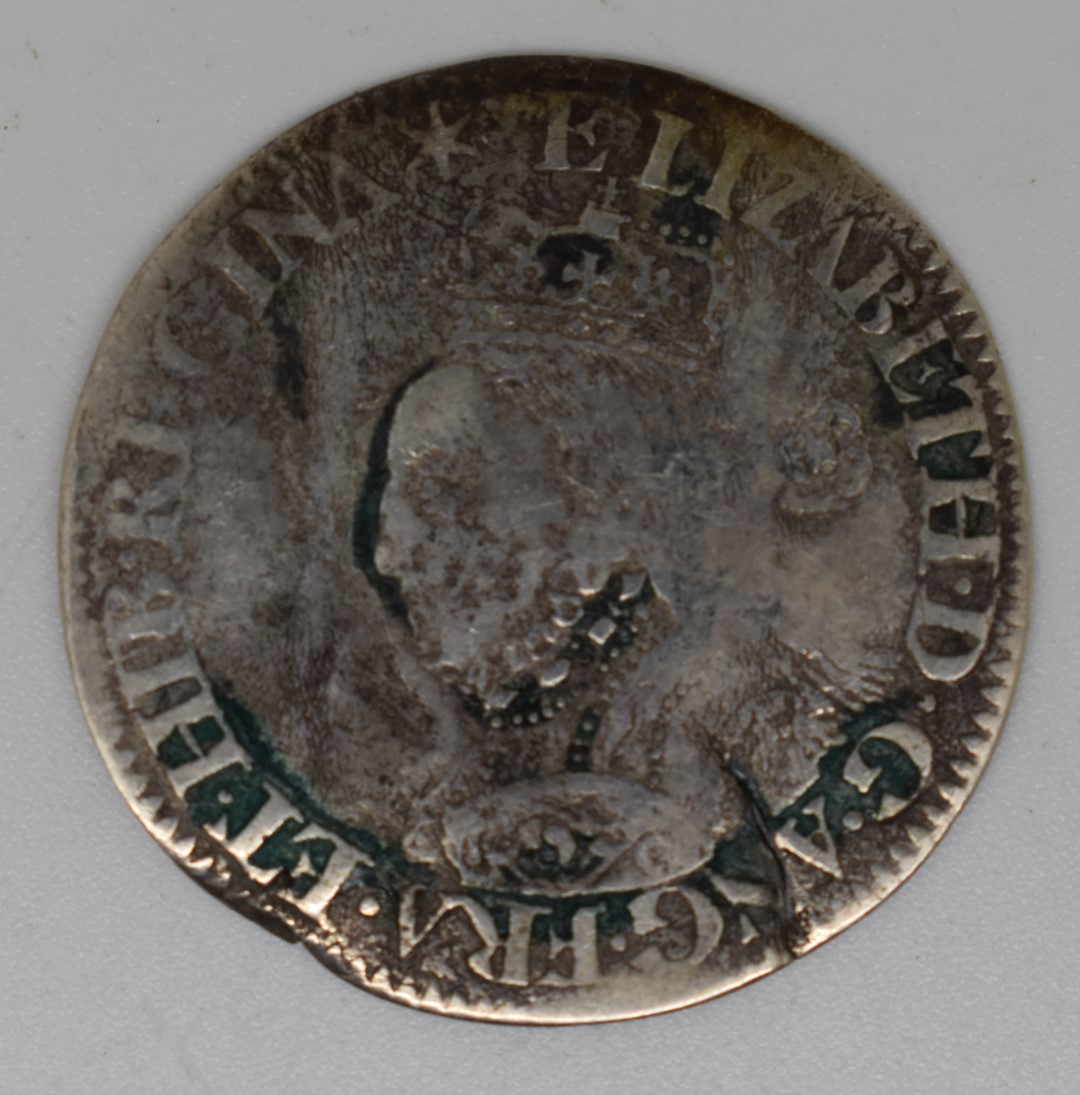 Elizabeth I 1562 hammered sixpence star mint mark - Image 2 of 2