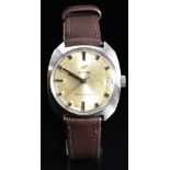 Enicar Ocean Pearl Star Jewels gentleman's wristwatch ref. 140-09-07 with date aperture, two-tone