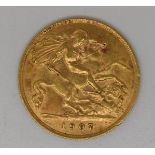 1907 Edward VII gold half sovereign