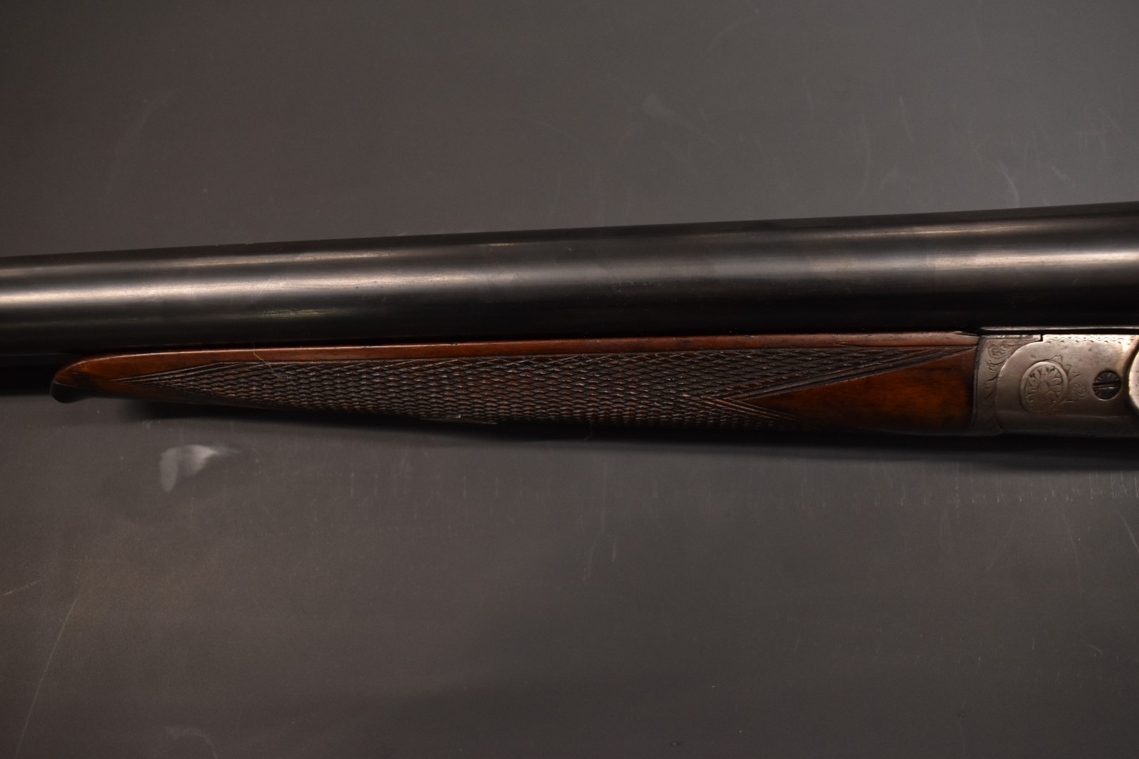 Charles Ryland & Co 12 bore sidelock side by side sidelock shotgun with engraving to the locks, - Image 9 of 11
