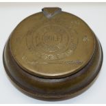 Vintage 'The National Golf Sponge Box, keep your eye on the ball - which must be kept clean',