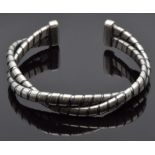Emporio Armani silver bracelet/ bangle, 51.3g (6.2 x 6cm)