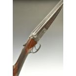 H Dean of Durham 16 bore side by side ejector shotgun with engraved lock, trigger guard,