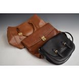 Lauren Ralph Lauren tan leather bag, Lauren Ralph Lauren black shoulder bag and a Sacchi leather