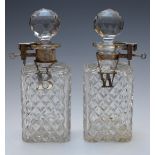 Two Betjemann's patent tantaluses, one London 1922, maker Mappin & Webb the other London 1929