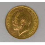 1928 gold full sovereign, South Africa mint mark