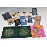 A quantity of Royal Mint coin presentation packs, proof examples and year sets including pre