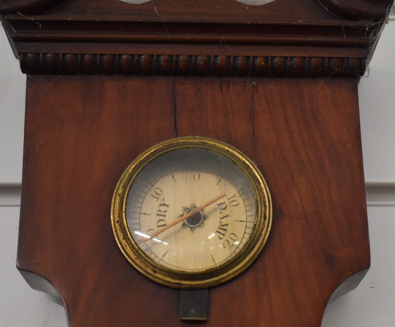 A Fagioli of London oversized mahogany barometer with silver dials, thermometer, ivory handle and - Image 3 of 5