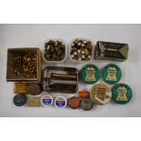 A collection of rifle ammunition, air rifle pellets, percussion caps etc including .44 and Eley No.3