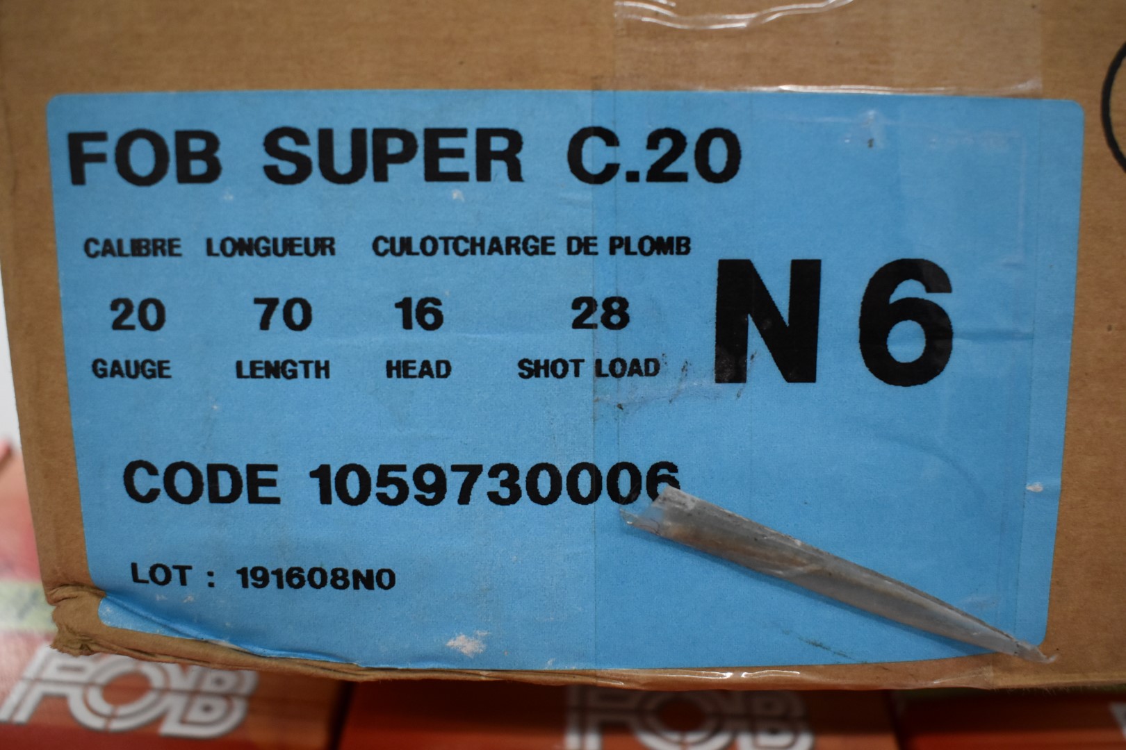 Two-hundred-and-fifty FOB Super 20 Passion 20 bore shotgun cartridges, in original delivery box. - Image 2 of 2