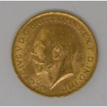 1927 gold full sovereign, South Africa mint mark