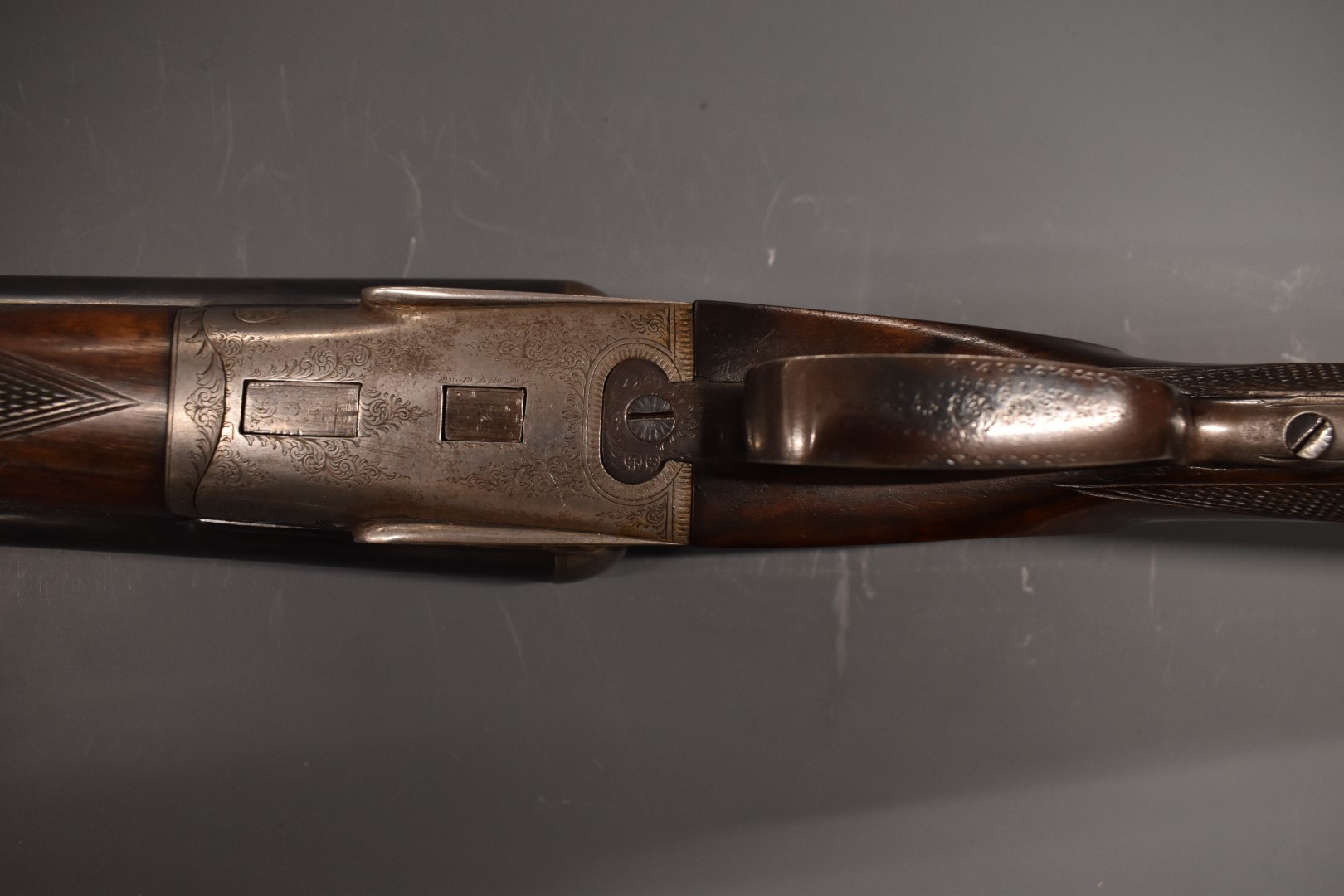 Charles Ryland & Co 12 bore sidelock side by side sidelock shotgun with engraving to the locks, - Image 10 of 11