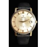 Omega Constellation gentleman's chronometer wristwatch ref. 168.010 with date aperture, gold hand