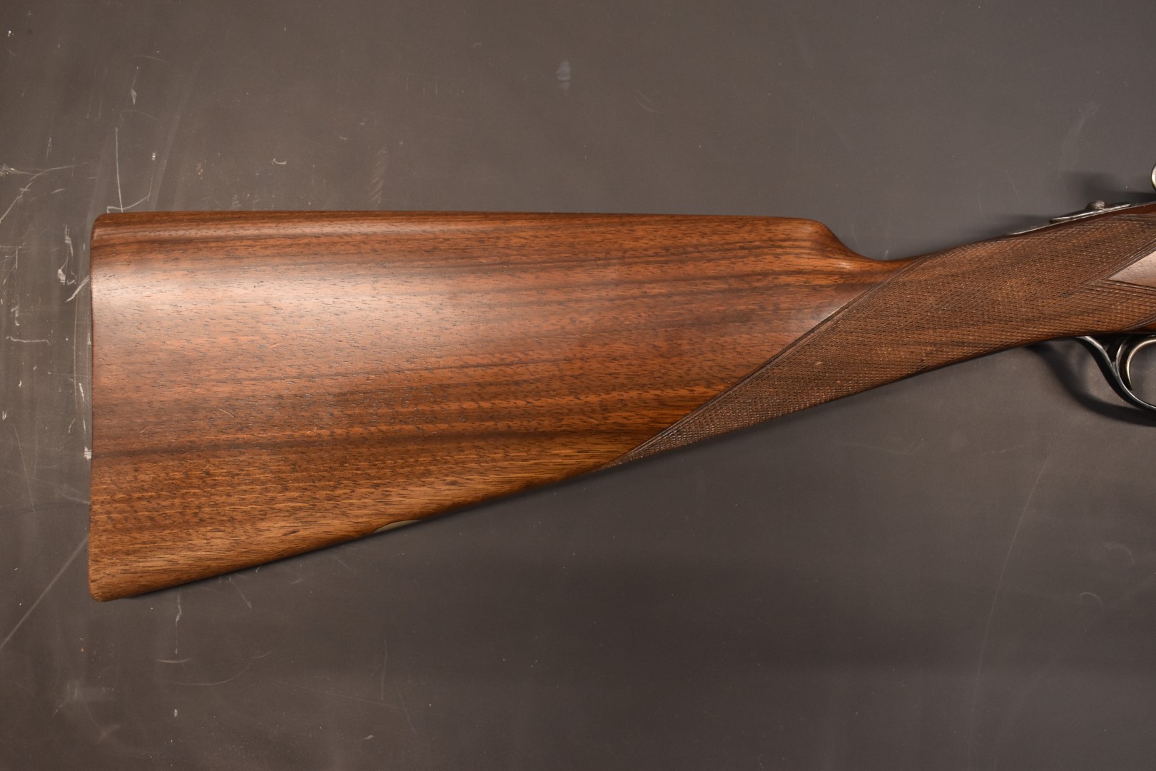 AYA No.4 12 bore ejector shotgun with heavily engraved decoration to the named locks, underside, - Image 4 of 12