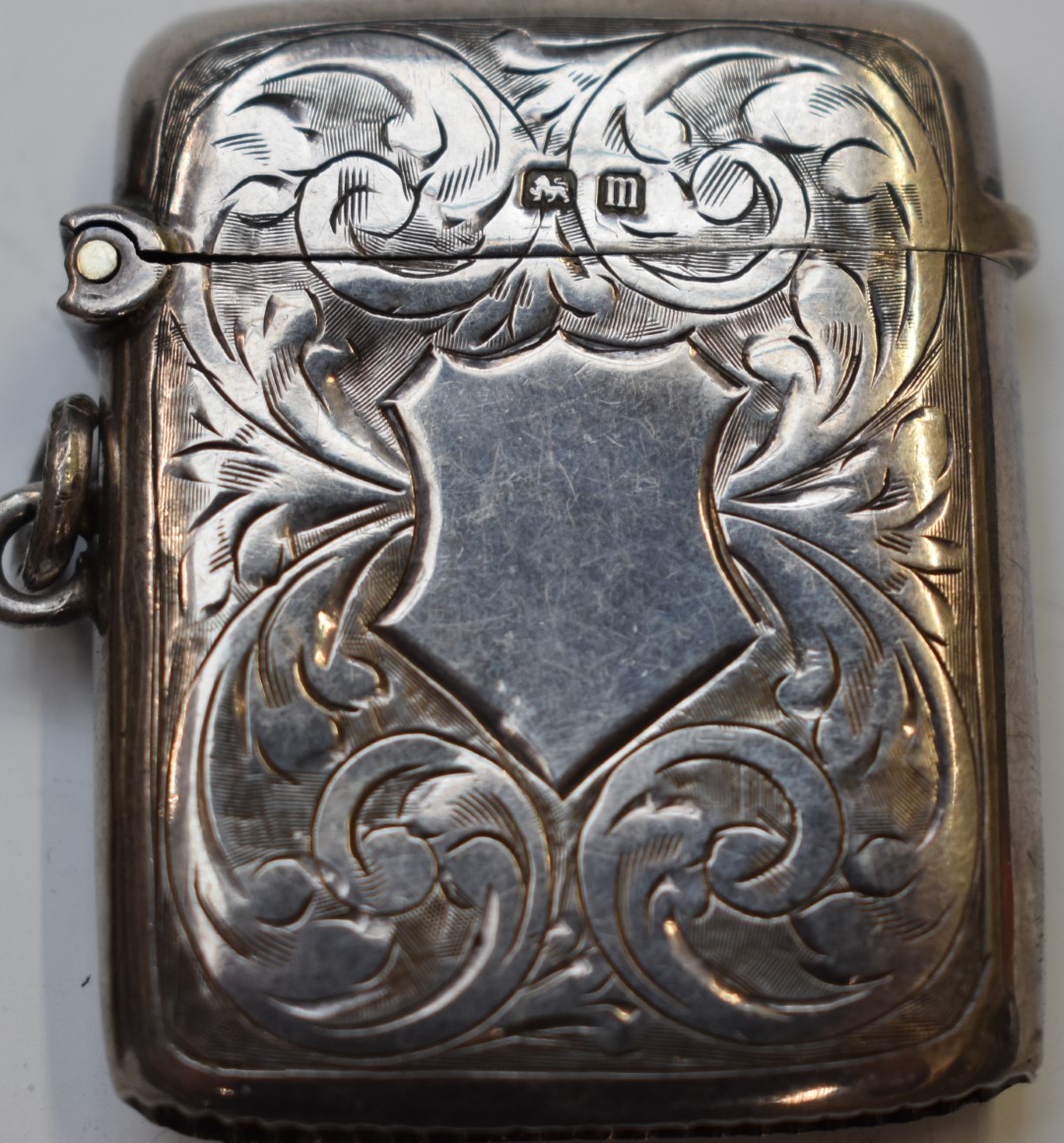 Two silver vesta cases, one Birmingham 1911, maker Williams (Birmingham) Ltd, the other marked - Image 3 of 4