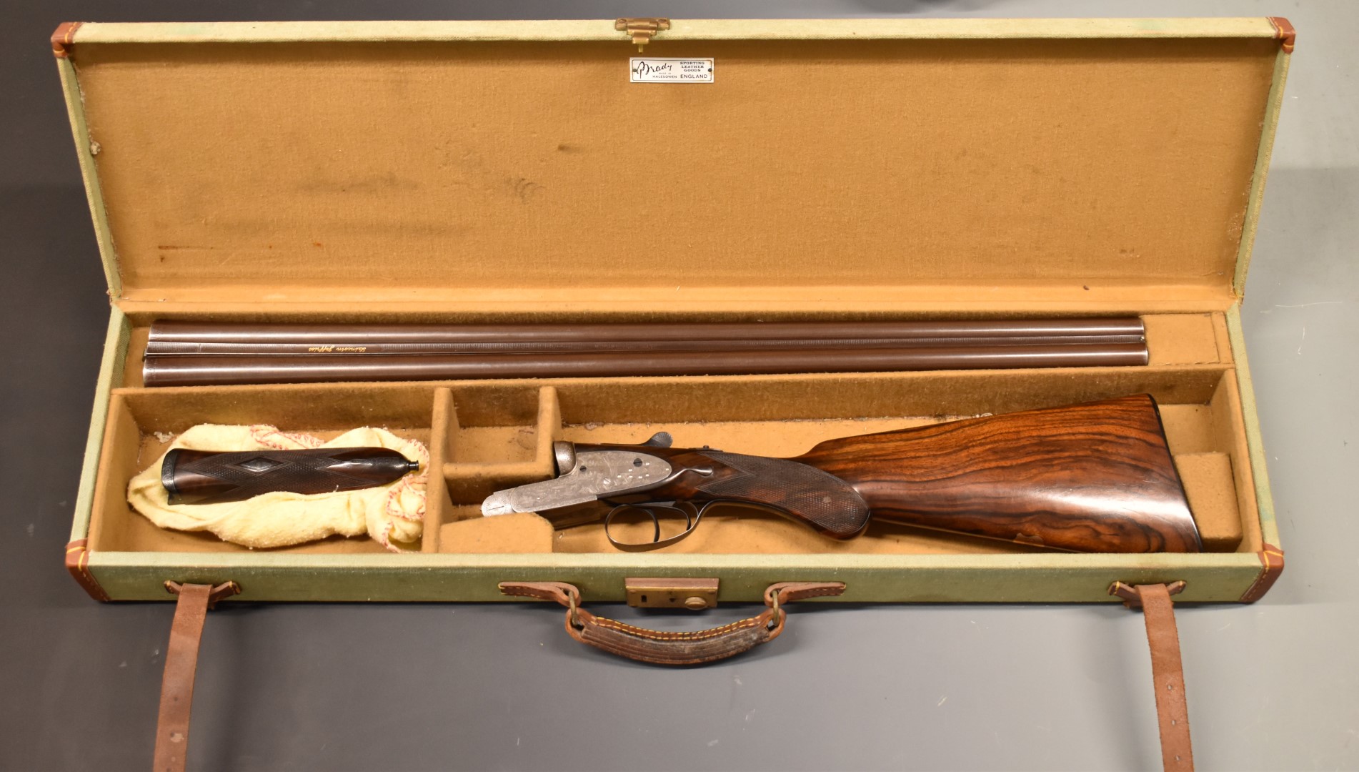 Lincoln Jeffries 12 bore sidelock side by side sidelock ejector shotgun with fine engraving of - Image 15 of 16