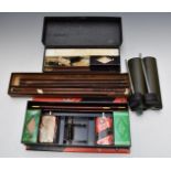 Five shotgun and rifle cleaning kits comprising one Browning, two Beretta, Parker-Hale and Webley,