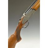 Rizzini 12 bore over and under ejector shotgun with engraved sidelock plates, trigger guard,