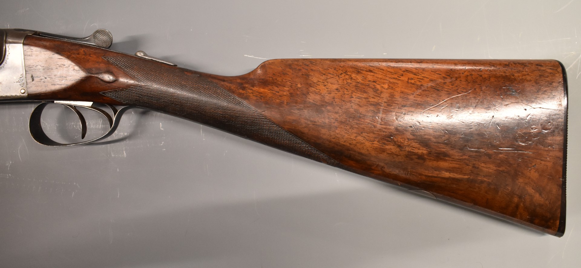 Charles Rosson & Son 12 bore side by side ejector shotgun with named lock, border engraved lock, - Image 8 of 11