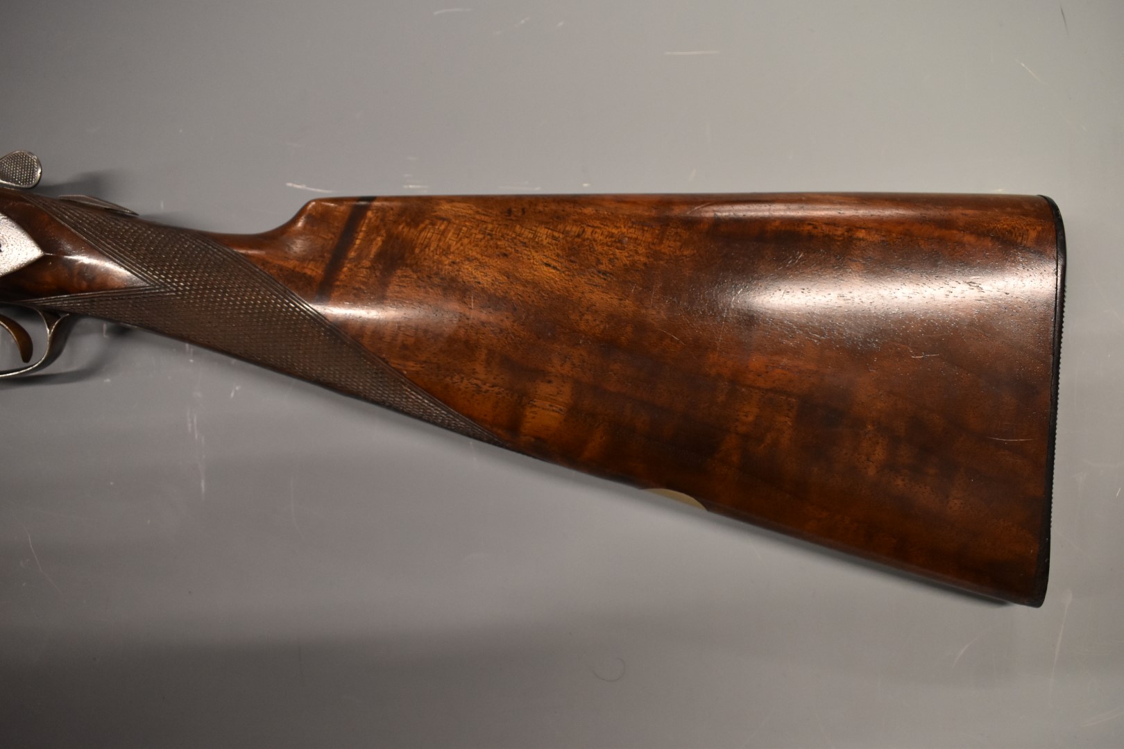 Charles Ryland & Co 12 bore sidelock side by side sidelock shotgun with engraving to the locks, - Image 8 of 11