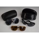 Three pairs of gentleman's D & G sunglasses