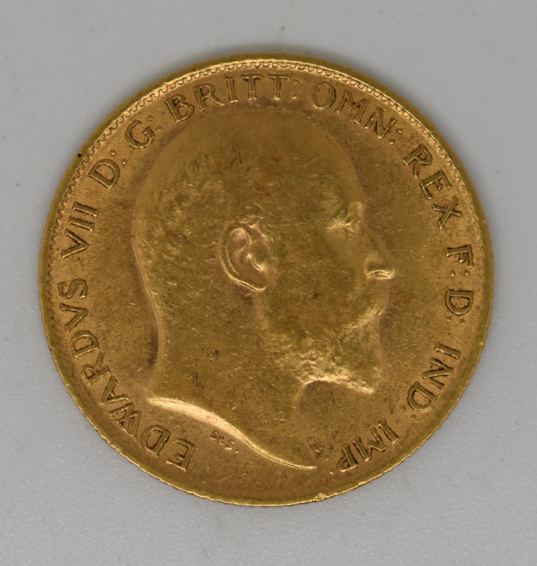 1907 Edward VII gold half sovereign - Image 2 of 2