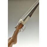 Herbert E Pollard & Co of Worcester 16 bore side by side shotgun with scrolling engraving to the