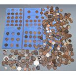 An amateur collection of mainly UK coinage, some in Whitman folders, small silver content, George
