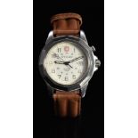 Wenger Swiss Army gentleman's wristwatch ref. 098.0469 with Aaarm, date aperture, luminous hands,