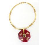 Givenchy Feng Shui Hexagonal Necklace 1976