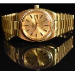 Omega Seamaster ladies automatic wristwatch ref. 766.0818 with date aperture, two-tone hands and