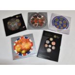 Royal Mint United Kingdom Brilliant Uncirculated Coin Sets 2005-2008 and a further 2008 Royal Shield