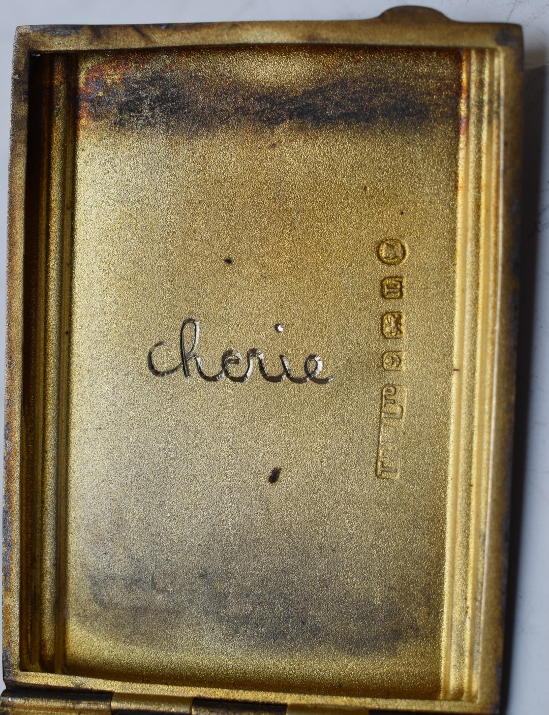 Three various hallmarked silver cigarette cases, all with engine turned decoration, length of - Image 4 of 5