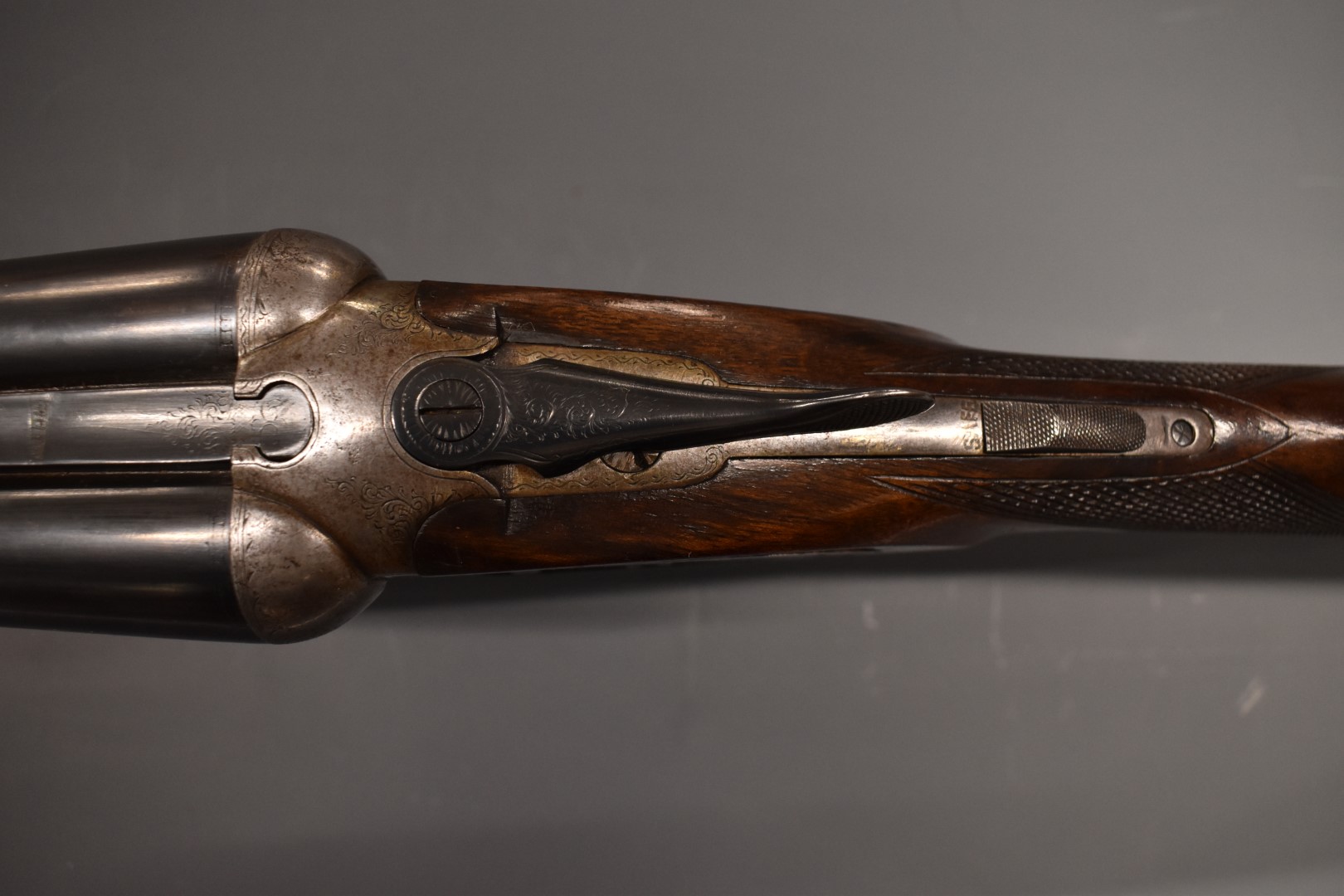 Charles Ryland & Co 12 bore sidelock side by side sidelock shotgun with engraving to the locks, - Image 11 of 11