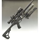 Brocock Commander .177 PCP air rifle with adjustable tactical stock, pistol grip, bi-pod, carbon