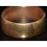 Victorian 22ct gold wedding band, Birmingham 1896, 5.5g, size J/K