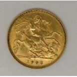 1905 Edward VII gold half sovereign
