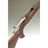 Parker-Hale 7.62 bolt action rifle with chequered semi-pistol grip and forend, raised cheek piece
