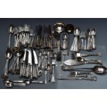 Silver plated King's pattern and other cutlery, some being Elkington