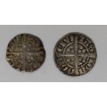 Edward I hammered penny EDWR cross pattée mint mark, together with a clipped example, both LONDON
