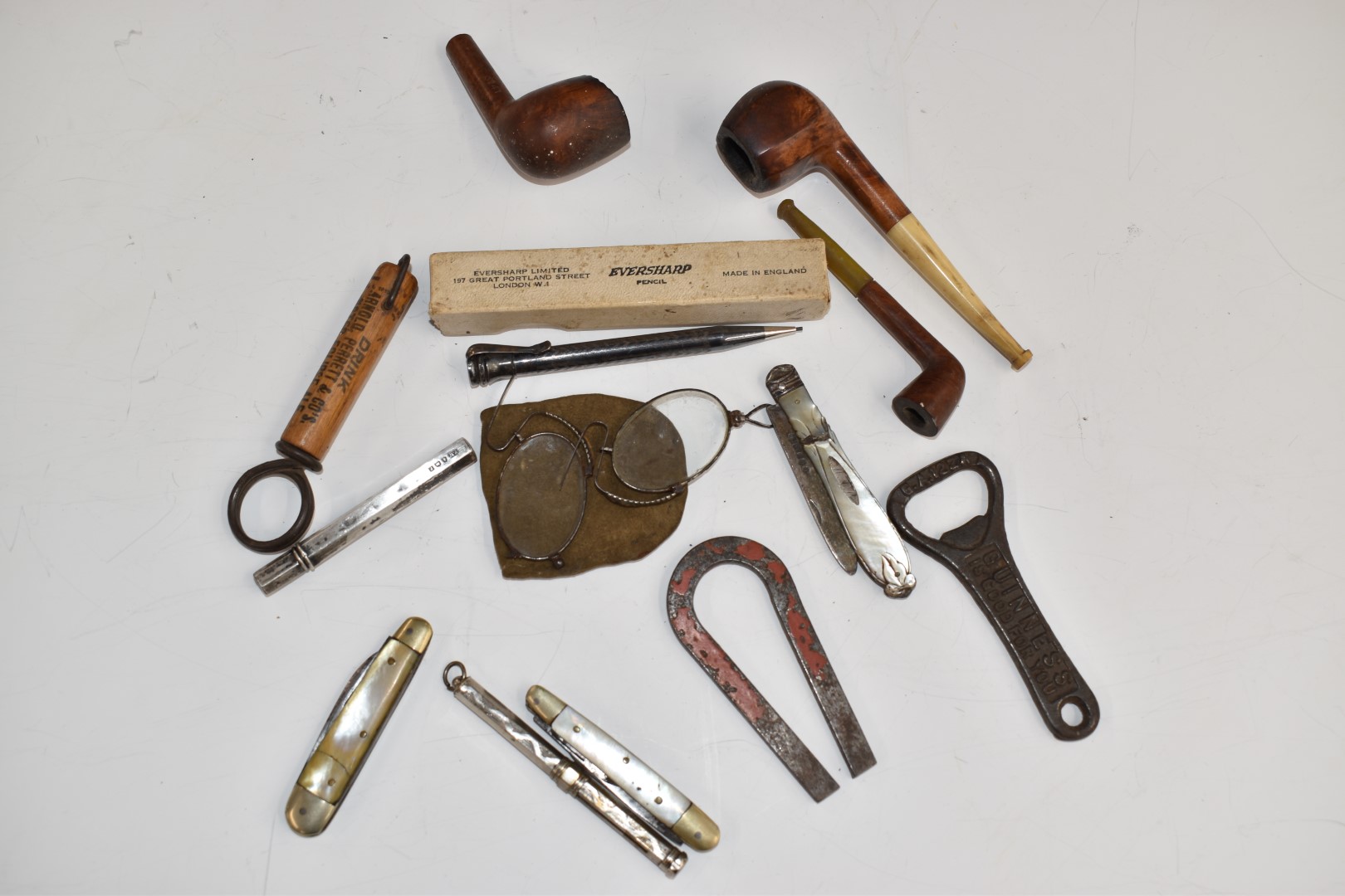 Collectables including an advertising corkscrew 'Drink Arnold', Perrett and Co's noted Eclipse