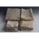 A large quantity of linen and lace, mostly Irish