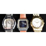 Three Seiko gentleman's automatic wristwatches ref. 7009-5230 6309-549A and 5M22-7A60.