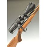 Cogswell & Harrison Certus .22LR semi-automatic rifle with chequered grip and forend, leather sling,