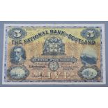 National Bank of Scotland £5 note, Edinburgh 1st October 1953, D 222 - 736
