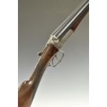 James McCririck & Son of Kilmarnock 12 bore side by side shotgun with lock named 'J McCririck &