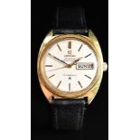 Omega Constellation 18ct gold gentleman's wristwatch ref. 168.019 with day and date aperture, two-