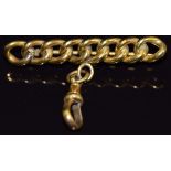 A 9ct gold knot brooch with clip, 3.9g, 4cm