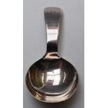 Georgian hallmarked silver tea caddy spoon, London 1812, maker Elizabeth Morley, length 7.5cm,