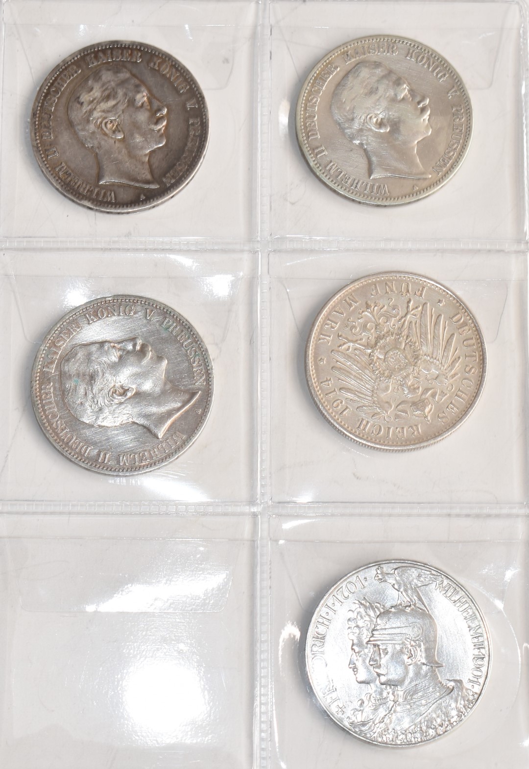 Schulz album of German silver coinage 1773 onwards including 1 rupee, Deutch Ostafrika, five 5 - Image 4 of 7